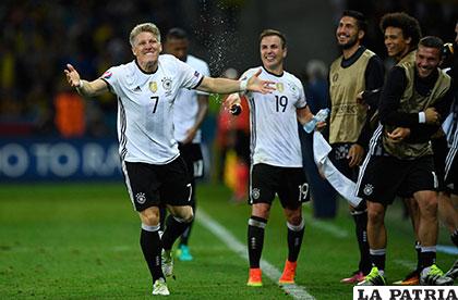 Schweinsteiger fue autor del segundo gol alemán en el cotejo ante Ucrania /andina.com
