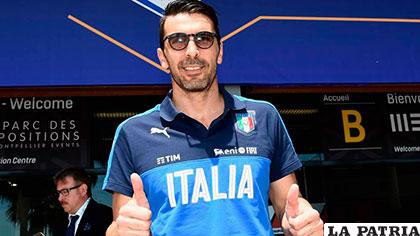 Gianluigi Buffon, portero de la selección italiana