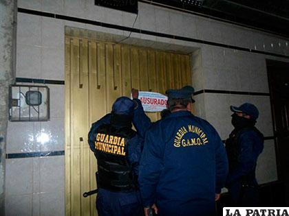 Momento de la clausura del centro social 