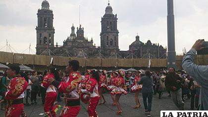 Los caporales ENAF en el festival de Culturas Amigas de México