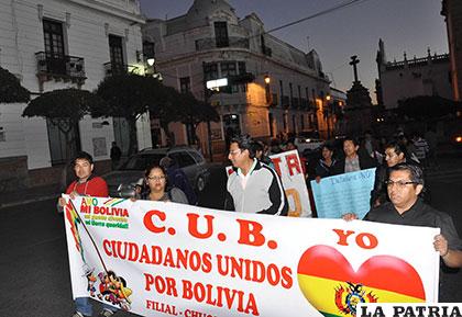 La marcha estaba convocada en La Paz, Cochabamba, Beni, Oruro, Potosí, Santa Cruz, Sucre y Tarija /APG