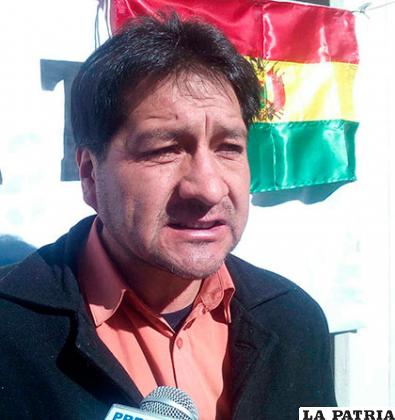 Rubén Bascopé, secretario de conflicto de Ecobol /ANF
