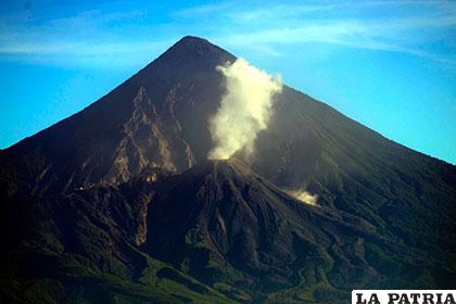 El volcán Santiaguito