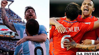 Argentina y Chile se medirán este domingo en la gran final de la Copa América Centenario /deportesrcn.com