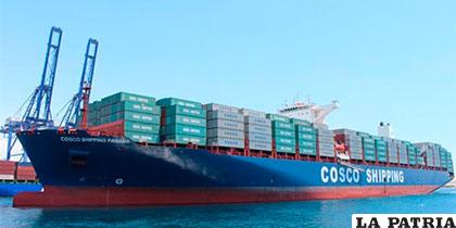 El buque chino Cosco Shipping Panama
