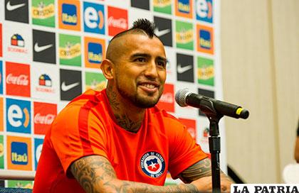 Arturo Vidal, figura de la selección chilena /conmebol.com