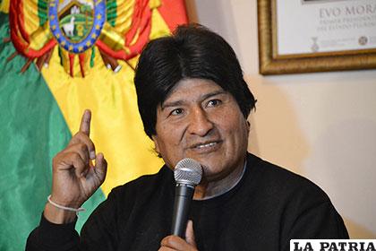 El Presidente Evo Morales critica libro chileno /ABI