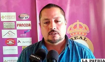 David de la Torres, entrenador de Real Potosí /EJU.TV