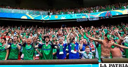 Aficionados de Irlanda del Norte, durante la Eurocopa /elmundo.es