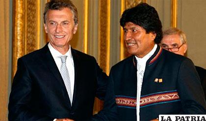 Mauricio Macri y Evo Morales