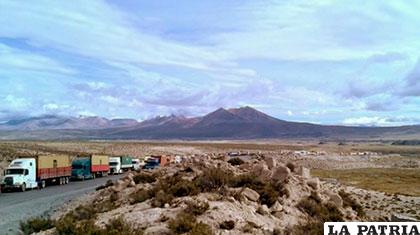 El paro aduanero chileno generó un gran perjuicio para los transportistas bolivianos /ANF