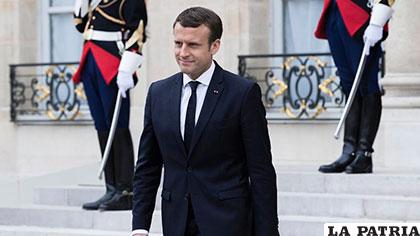 El presidente francés, Emmanuel Macron
