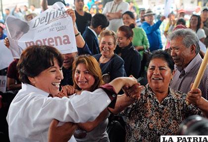 Delfina Gómez, candidata al gobierno del Estado de México