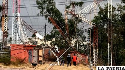 Fuertes vientos provocaron daños materiales en Sucre /ERBOL