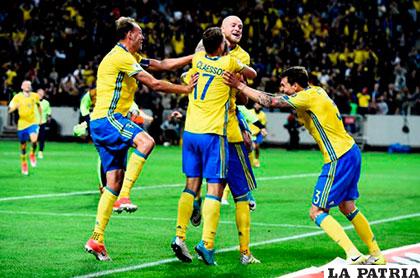 Suecia venció a Francia anotando en el último segundo /antena2.com