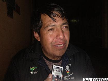 Edwin Cartagena, presidente de los Tobas Central