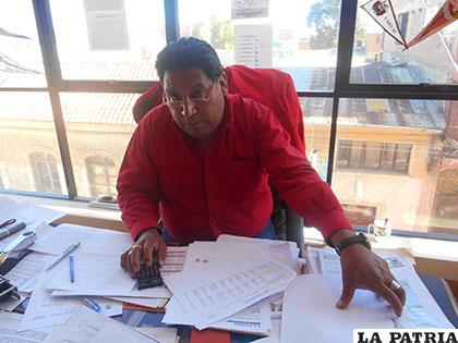 Wilfredo Tejerina jefe de la Unidad de Promoción de Actividad Física y Deportiva