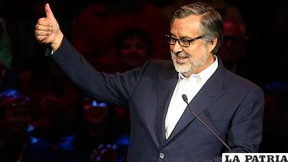 El senador chileno Alejandro Guillier, candidato a lapresidencia