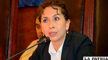 Moreira fue imputada por crisis del agua del pasado año /ERBOL
