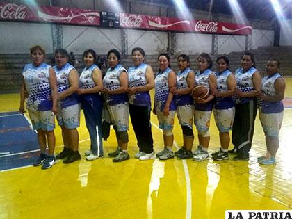 La representación de CAN-PMD en el torneo de Maxibásquet