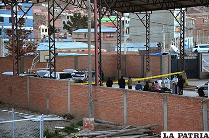 Al principio, los periodistas se dieron modos para tener imágenes del actuado