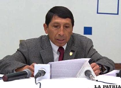 Hugo Miranda, en conferencia de prensa