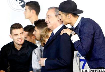 Florentino, titular del Real Madrid, junto a Cristiano Ronaldo /AS.COM