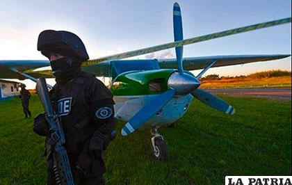 Las aeronaves servían para transportar droga /AFP