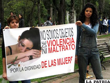 Mujeres colombianas luchan por erradicar la violencia en su contra