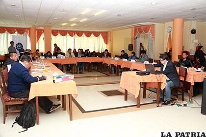 La más reciente reunión que tuvo la FAM Bolivia en Oruro, donde se analizaron varios temas