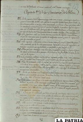 Reglamento elaborado en 1826
