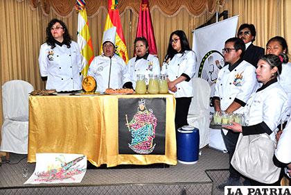 Los chefs de AGB que participarán en el encuentro representando a Oruro