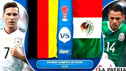Alemania frente a México, jugarán hoy desde las 14:00 horas /depor.com