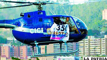 El helicóptero que fue robado llevaba un mensaje de libertad para Venezuela /elobservador.com