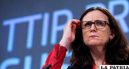 La comisaria europea de Comercio, Cecilia Malmström /InfoLibre