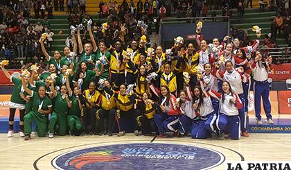Colombia medalla de oro, Bolivia de plata y Paraguay con la de bronce /cochabamba2018.bo