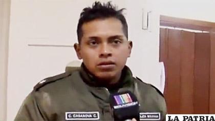 Casanova apareció en televisión en 2016 como víctima de protestas de mineros /Bolivisión