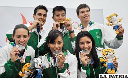 Los raquetbolistas bolivianos que conquistaron medallas /APG