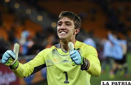El portero de los charrúas, Fernando Muslera