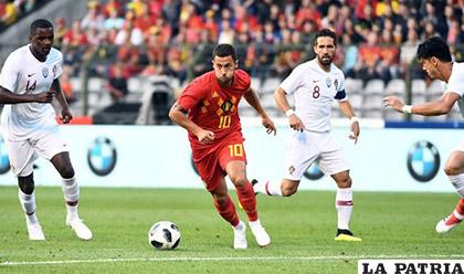 La acción del partido que terminó empatado entre Bélgica y Portugal