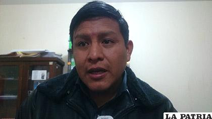 Responsable de Salud del GAMO, Milton Mamani Morales