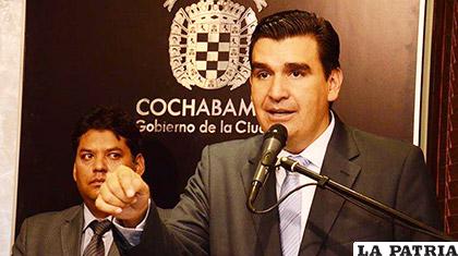 El suspendido alcalde de Cochabamba, José María Leyes /URGENTE.BO