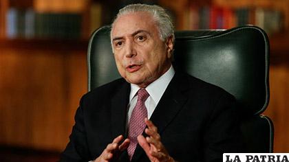 El presidente brasileño, Michel Temer /Nuevos Papeles