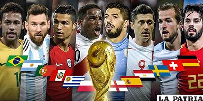 Las grandes figuras del fútbol internacional, con el deseo de levantar la Copa del Mundo el 15 de julio