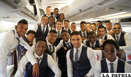 La selección colombiana antes de aterrizar en territorio ruso 
paraguay.com