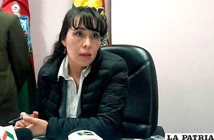 Delegada del CM en La Paz, Anrriela Salazar /ERBOL