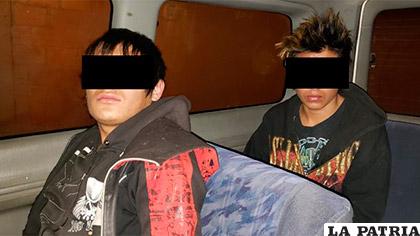 Los dos jovenzuelos fueron capturados la noche del martes /Erbol