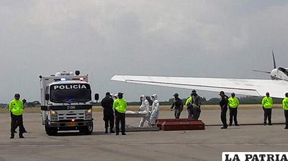 Arribo de los cuerpos encontrados en el suroeste de Colombia /Zona Cero