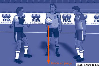 El árbitro es la única autoridad en el desarrollo del juego, es él quien define si se cobra tiro libre o solo reposición de balón