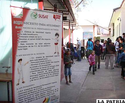 El planteamiento surgió a propósito de un análisis que se realizó al funcionamiento del Seguro Universal de Salud Autónomo de Tarija /lavozdetarija.com